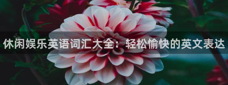 yy易游vip：休闲娱乐英语词汇大全：轻松愉快的英文表达